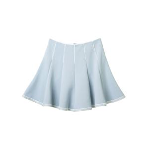 골피아 HSBKK1201 헤일리골프 여성 레이스 배색 플레어 큐롯 스커트