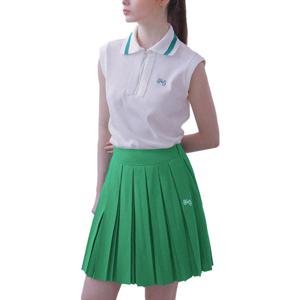 골피아 HUCWK1218 헤일리골프 여성 이중 맞주름 큐롯 스커트