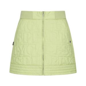 파리게이츠골프스커트 NQC 521C3PC369_LM [23 FALL] 여성 로고 퀼팅 집업 미니 스커트