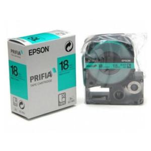 [문구] 엡손 라벨 테이프 SC18G 18mm 녹 흑글씨