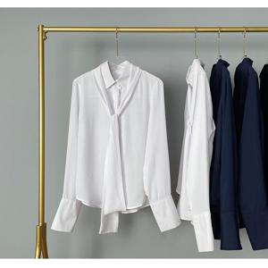 F1703 시크 우아 리본분리 시폰 블라우스 브라우스
