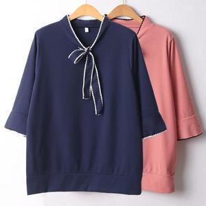 [강물처럼]위쉬몰 MN 프릴포인트반팔티셔츠(D282H503) 빅사이즈