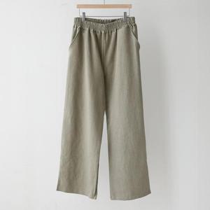 [강물처럼]아이우먼 썸머밴딩린넨면통바지 LYQ995M503 빅사이즈