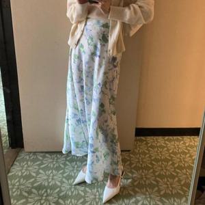 [강물처럼]아이우먼 피어스드로잉롱스커트 DDU066M503 빅사이즈