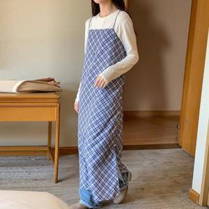 [강물처럼]아이우먼 어바웃체크나시원피스 DDU070M503 빅사이즈