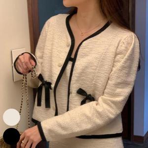 [강물처럼]빅사이즈노카라가디건 Q794L503 마리테이프배색가디건