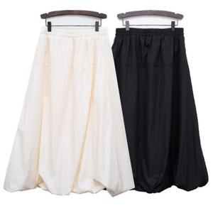 [강물처럼]빅사이즈롱치마 U030L503 펌킨스트링밴딩롱스커트 LT