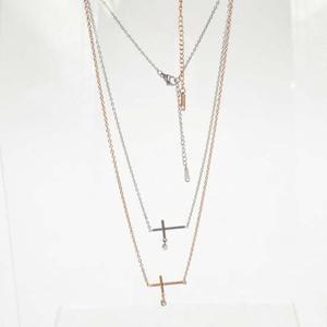 써지컬스틸 가로십자가 목걸이 PM1000-6 변색없는목걸이