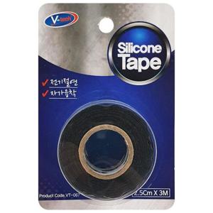배관보수테이프 브이텍 실리콘 테이프(블랙) 자가융착 전기절연 VT067