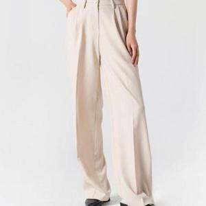 여성와이드밴딩팬츠 여자 와이드 팬츠 여성 슬랙스 통바지 핀턱 4색