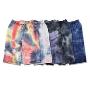 [의류] 오로라 나염 그라데이션 통 반바지 SD240565 여자반바