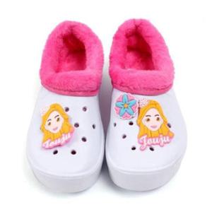 쥬쥬실내화 쥬쥬 방한 EVA 실내화 캐릭터신발 학생 학교 털실내화