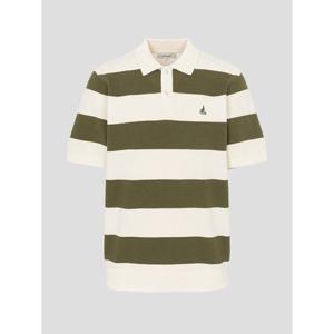 [빈폴멘] 럭비 스트라이프 칼라넥 니트  카키 (BC6351C33H)