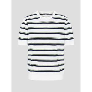 [빈폴멘] 스트라이프 라운드 니트  아이보리 (BC6351C340)