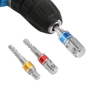 육각 소켓어댑터 변환기 표준 생크 사각 헤드 3개세트