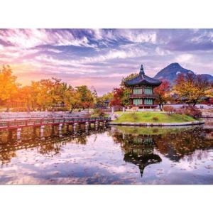 유적지 1000피스퍼즐 단풍이 아름다운 향원정의 석양