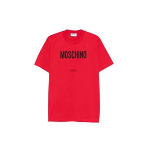 모스키노 로고 프린트 티셔츠 V07130241