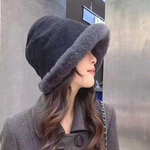 여성 모자 보넷햇 버킷햇 겨울 3컬러 소프트 안감 퍼