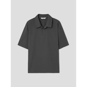 [로가디스] 릴랙스드 핏 시어서커 오픈칼라넥 티셔츠 - 애쉬 (RY6442C764)