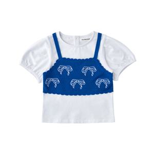 [리틀그라운드](BL)테일스쿱-니트리본뷔스티에티셔츠(76314-332-10)