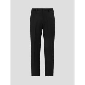 [로가디스] 울 스트레치 솔리드 루즈 핏 수트 팬츠 - 블랙 (RX6102N015)