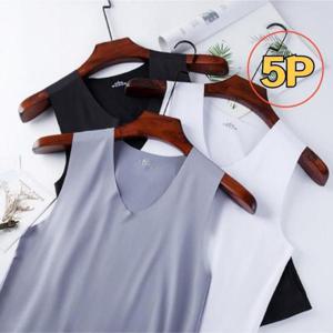 메리야스 남자 심리스 무봉제 나시 란닝 아이스 쿨 러닝 5개