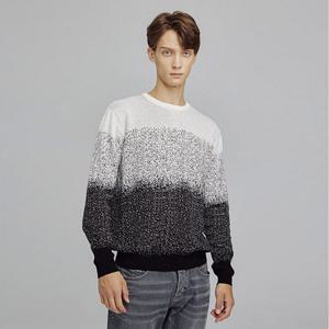 [이카룩][이카룩] 그라데이션 배색 맨투맨 니트 NIT123 (P003699