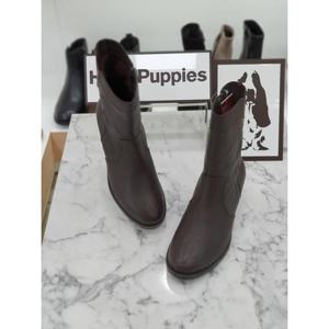 허시파피 세이브존05 여성5Cm몰드굽염소가죽하프부츠 OSEORKM615