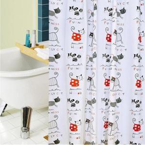 홈카터 고양이 샤워커튼 150x180cm 욕실커튼