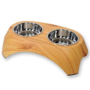 애완용품 수퍼펫아치더블보울 우드 DB 12 S