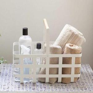 [생활] 사각 손잡이 철제바구니 정리수납