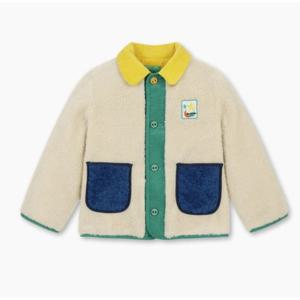 [베네통키즈]25FW-컬러 블록 뽀글이 점퍼/QAJP03561