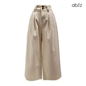 [에이비에프지]반 밴딩 투 핀턱 면 와이드 팬츠 APZ5QP01G