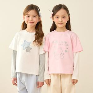 [로엠걸즈(아동)]레이어드 롱슬리브 티셔츠 RGLA26S1C