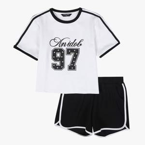 [더데이걸]소매 두줄 반팔 셋업 TGMS26303