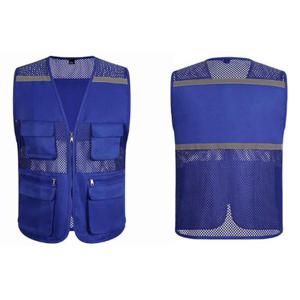 [깨비몰][깨비몰]남성 매쉬포켓 반사조끼 야간 작업 안전 조끼 (