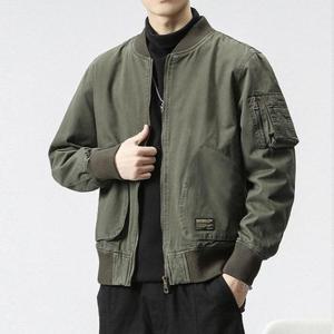 [깨비몰][깨비몰] 남성 오버핏 항공점퍼 레터링 바람막이 자켓 (