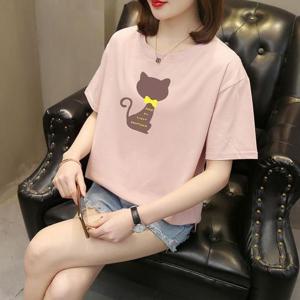 [깨비몰][깨비몰] 여성 빅사이즈 반팔티 루즈핏 박시티 스판티 (