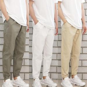 [깨비몰][깨비몰]남성 플렉스 밴딩9부바지 빅사이즈 린넨 팬츠 (