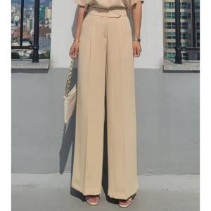 [바이어스]투턱 스판 와이드핏 슬랙스 통 바지 팬츠 여름 코디 (