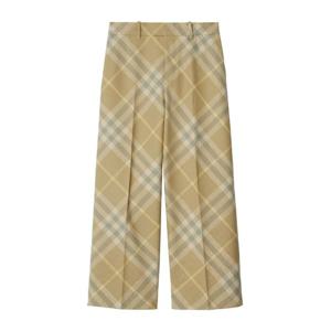 버버리 체크 스트레이트 울 팬츠 8082605 B8686