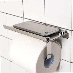 홈스 선반형 휴지걸이 스텐 화장지걸이
