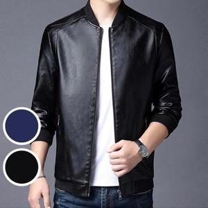 [깨비몰][깨비몰]남성 고급 가죽점퍼 자켓 가을봄 항공 블루종 (