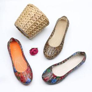 [할마마마][할마마마] 베이직여름젤리슈즈 PVC단화 꽃 호피 일상