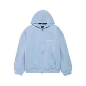 발렌시아가 로고 후드 집업 803264TTVJ24773 Light Blue