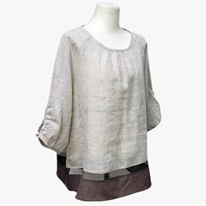 [할마마마][할마마마] 셔링러블리블라우스 단아한 고퀄 국내제작