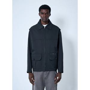 마르니 로고 워터리펠런트 태피터 필드 재킷 JUMU0137MS UTP789