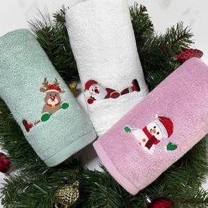 송월 크리스마스 점프 130g 1매 세면타올 기념수건