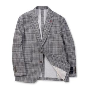 브렌우드 BRJBS26251BEX 글렌체크 조직 자켓