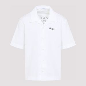 지방시 로고 캠프 칼라 반팔 셔츠 BM618F1YJQ 100